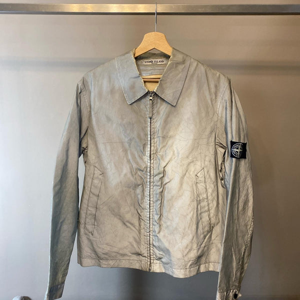 Stone island antiqued reflective jacket Clearance